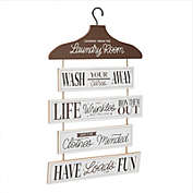 Farmlyn Creek Farmhouse Hanging Wall Décor, Lessons from The Laundry Room Sign (12 x 20 In)