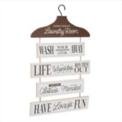 Farmlyn Creek Farmhouse Hanging Wall Décor, Lessons from The Laundry Room Sign (12 x 20 In)