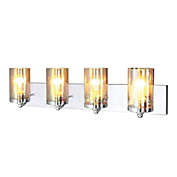 Xtricity - 4 Head Vanity Light, 26.4&#39;&#39; Width, From the Dawson Collection, Chrome Finish