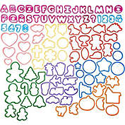 Wilton Cookie Cutters Set, 101-Piece, Alphabet, Numbers and Holiday Cookie Cutters