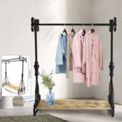 Kitcheniva Metal Freestanding Garment Rack Clothes Display Stand For Living Room