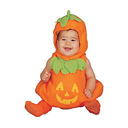Dress Up America Baby Pumpkin Costume Adorable Halloween Jack-O-Lantern Costume Orange (0-6) Months Toddlers