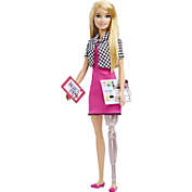 Barbie Interior Designer Doll, Blonde, Pink Dress & Houndstooth Jacket & Prosthetic Leg
