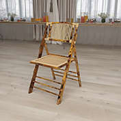 Flash Furniture American Champion Bamboo Folding Chair