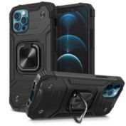 Insten Compatible with iPhone 12 Pro Case & iPhone 12 Case 6.1 inch (2020) Full Body Rugged Dual-Layer Heavy Duty Case with 360 Ring Kickstand, Anti-Scratch Anti-shock Drop Protection, Black