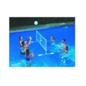 Swim Central 86" White Water Sports Swimming Pool Floating Volleyball Game With Net And Ball
