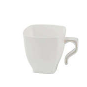 Smarty Had A Party 2 oz. White Square Plastic Mini Coffee Tea Cups (240 Cups)