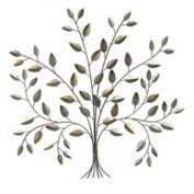HomeRoots Home Decor Tree Of Life Metal Wall Decor
