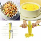 Kitcheniva Stainless Steel Kitchen Cutter Remover Corn Peeler Stripper