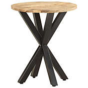 vidaXL Side Table 18.9"x18.9"x22" Solid Mango Wood