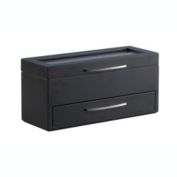 Proman Products Modern Luxurious Watch Box with Clear Glass Top