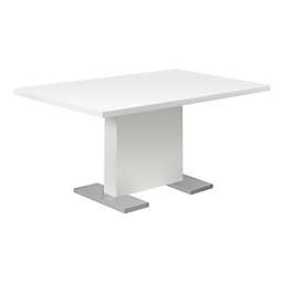Monarch Specialties I 1090 Dining Table - 35" X 60" / High Glossy White