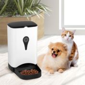 Gymax Automatic Pet Feeder for Dog Cat Food Dispenser Voice Recorder Timer Programable