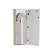Southern Enterprises 42" White Rectangular Wall Mount Ironing Center with Storage Shelves