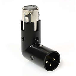 LyxPro Adjustable XLR Right Angle Adapter