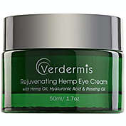 Verdermis Rejuvenating Hemp Eye Cream with Hemp Oil, Hyaluronic Acid, Rosehip Oil, and Vitamins. Formulated to Treat the Sensitive Skin around the Eyes.