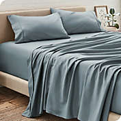 Bare Home Sheet Set - Premium 1800 Ultra-Soft Microfiber Sheets - Double Brushed - Hypoallergenic - Wrinkle Resistant (Dusty Blue, Twin XL)