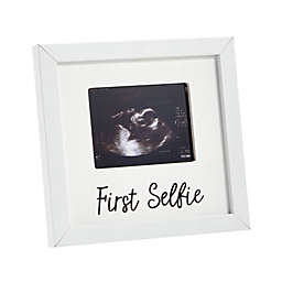 Juvale Baby Sonogram Picture Frame for 4 x 3 Ultrasound Photo, First Selfie (7 x 6.5 In, White)
