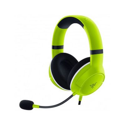 Razer - Xbox Gaming Headset Wired Kaira X 3.5mm With Boom Mic Memory Foam Ear Cushions &reg; Electric Volt