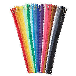 Bright Creations 50 Pieces Lace Zippers 20 inch, 25 Colors Nylon Coil Flower Zipper for DIY Craft & Sewing (#3 Closed End)
