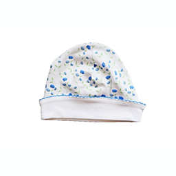 Pineapple Sunshine - Arabella Blue Floral Newborn Hat / One Size