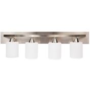 Dorence Vanity Bath Light Bar Interior Lighting Fixtures Over Mirror Modern Glass Shade