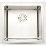 American Imaginations Undermount Brushed Nickel Laundry Sink in Stainless Steel Finish