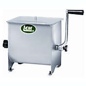 LEM Meat Mixer Manual Hand Crank Stainless Steel #654 Mighty Bite 20 lb Capacity