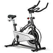 Slickblue 30Lbs Fixed Training Bicycle with Monitor for Gym and Home