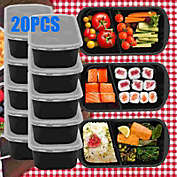 Kitcheniva 20-Pieces 32oz Meal Prep Food Containers Storage Reusable Microwavable