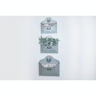 Alternate image 0 for TX USA Galvanized Metal Envelope Wall Pocket Organizer - Set of 3
