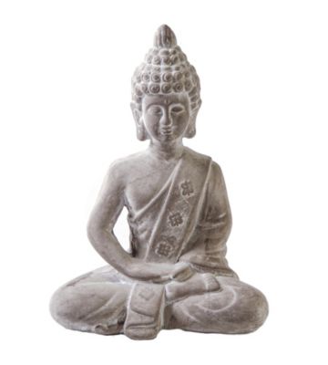 999Store Polyresin Sleeping Resting Buddha on Wooden Board Statue Home Décor Mandir Temple Gift Indian Art Poly032 Polyresin_8Inch X17Inch X5.2 Inch_2.50 Kg 