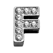 Mirage Pet Products 3/8" Clear Bling Letter Sliding Charms F