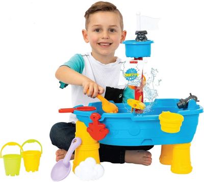 ToyVelt Sand Water Table for Toddlers - 21-Piece Water Play Table for Kids Outdoor and Indoor with Accessories and Tools- Learning Sandbox Water Play Table for Boys and Girls Age 2-10 Years Old