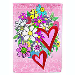 Caroline's Treasures True Love Bouquet Valentine's Day Flag Canvas House Size 28 x 40