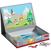 HABA Magnetic Game Box World of Animals - 62 Magnetic Pieces in Cardboard Carrying Case