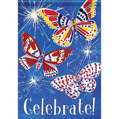Carson Patriotic Banner Flag - Butterfly Celebration
