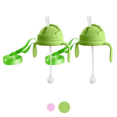 3-in-1 Weighted Straw Sippy Cup Conversion Kit for Comotomo Baby Bottles   Straw Cup Converter Compatible with Comotomo 5 Ounce & 8 Ounce Bottles   Versatile for Extended Use   Green (2 Pack)