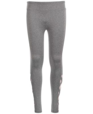 Ideology Big Girl's Plus Caged-Hem Leggings Gray Size 16W