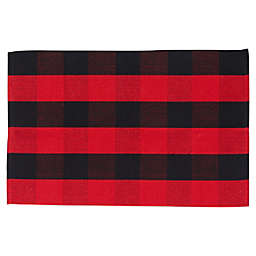 Farmlyn Creek Red and Black Buffalo Plaid Rug, 2x3 Area Mat?for Home Kitchen,?Porch, Entryway