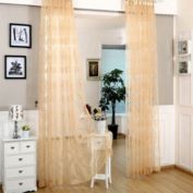 Dolce Mela Home Decorative Sheer Curtain Panel - Larissa