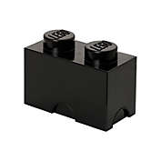 LEGO&reg; Storage 2-Stud Brick Bright Black Storage Container