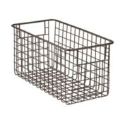 mDesign Metal Wire Food Storage Organizer Bin