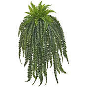 Nearly Natural Home Decorative 58" Boston Fern Artificial Hanging Plant