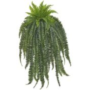 Nearly Natural Home Decorative 58" Boston Fern Artificial Hanging Plant