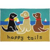 Jellybean Decorative Indoor/Outdoor Accent Rug Happy Tails - 20" X 30"