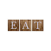 Contemporary Home Living 9.75" Letter Tiles "EAT" Wall Decoration