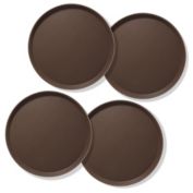 Jubilee (Set of 4) Round Restaurant Serving Trays - NSF Certified Non-Slip Food Service Tray