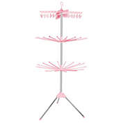 Kitcheniva 360° Rotating Clothes Drying Rack Laundry Stand, Pink