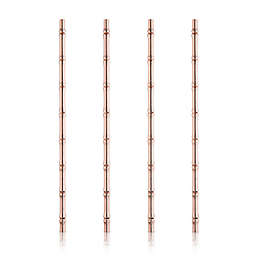 Viski Bamboo Copper Straws